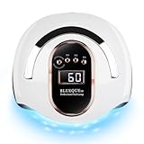 W&H UV LED Nail Dryer 168W Faster Gel Nail Curing Lamp for Gel Polish and Regular Polish Professional Machine Pedicure Manicure Fingernail and Toenail Nail (White 168W)