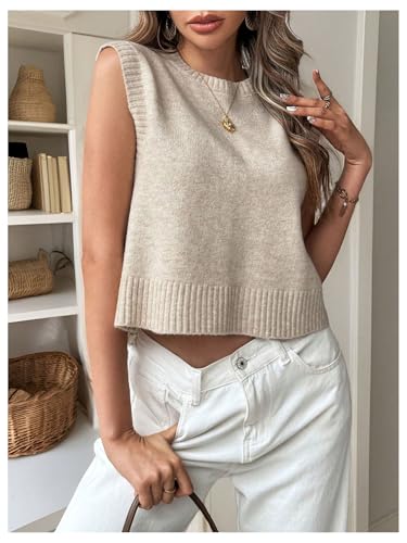 Verdusa Women's Backless Tie Knot Knit Sweater Vest Sleeveless Summer Sweater Vest4