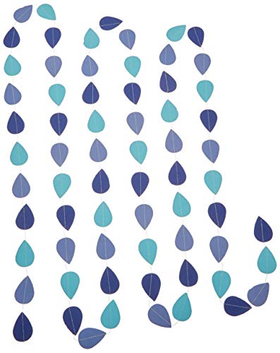 Mardi Gras Decorations - Mardi Gras Party Decor - Photo Prop - Paper Raindrops Raindrop Garland Raindrop Paper Garland Nursery Decor April Showers Spring Garland #GAR_158