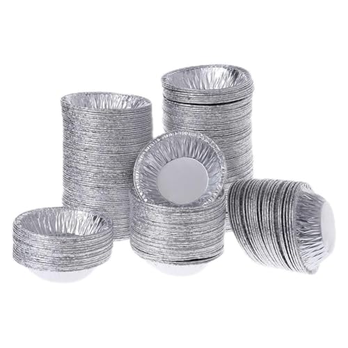 250 moldes desechables de papel de aluminio para hornear huevos y magdalenas