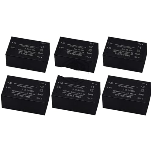 HLK-PM01 HLK-PM03 HLK-PM12 AC-DC 220V to 5V/3.3V/12V Power Supply Module Household Switch Power Relay(HLK-PM03) Voltage Regulator
