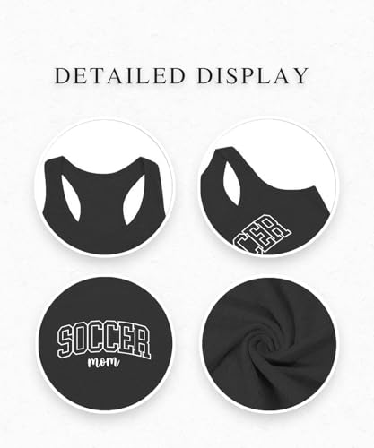 Football Tank Top for Women Soccer Mom Shirt Funny Football Graphic Tshirt Letter Printed Casual Summer Sleeveless Tops4