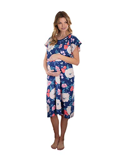Image of Baby Be Mine Gownies - Labor & Delivery Maternity Hospital Gown Maternity, Hospital Bag Must Have, Best (L/XL pre pregnancy 10-16, Annabelle)
