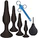 Anal Trainer Kit from Real Vibes - 4 Butt Plugs - Beginner Starter Set - Personal Lubricant - 100% Medical Grade Silicone - Hypoallergenic (Kit with 4.5g Lube)
