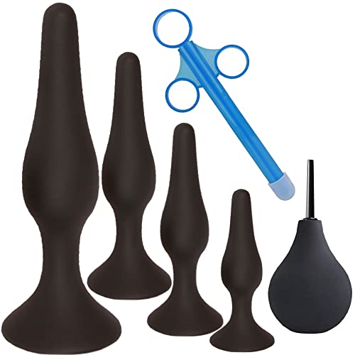Anal Trainer Kit from Real Vibes - 4 Butt Plugs - Beginner Starte...