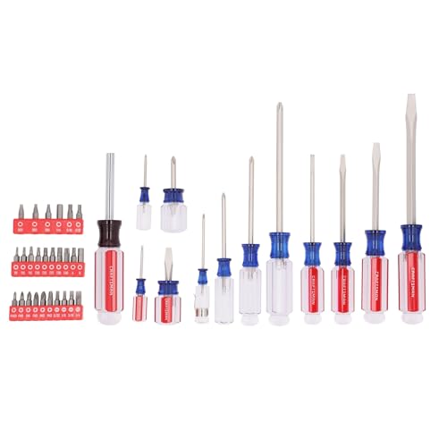 CRAFTSMAN Screwdriver Set 39 Pc Durable Acetate Handle Master Combination Multi Screw Driver Set Kit (CMHT65180)
