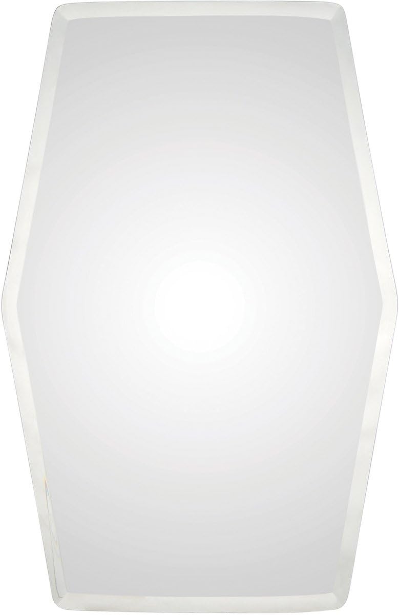 Ren-Wil Night Dove Design Tel Aviv Mirror by Jonathan Wilner, All-Glass, 35.5 by 23.5 Inches
