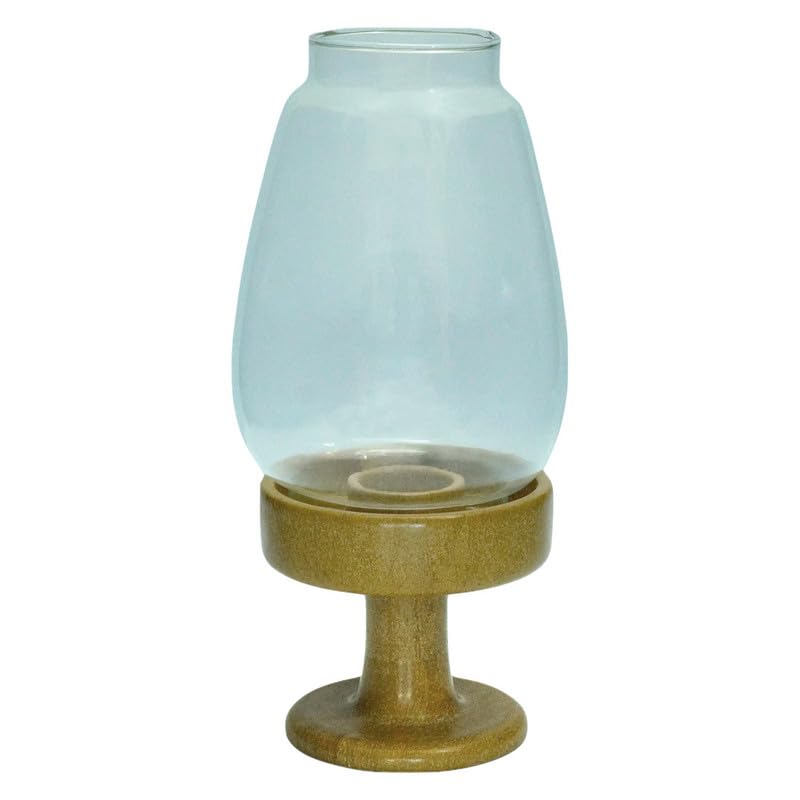 Chinkara Jaisalmer Yellow Stone Lightweight Candle Stand with Glass Top(4Inch * 4Inch * 3Inch)-image-25