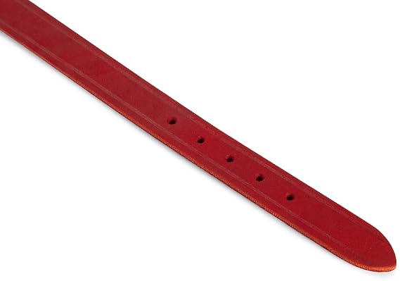 Karlie Deri Evcil Hayvan Boyun Tasması, 47 cm-18 mm, Kırmızı
