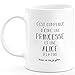 Mug Cadeau Alice - compliqué d'être Une Princesse et Une Alice - Cadeau prénom personnalisé Anniversaire Femme noël départ collègue - Céramique - Blanc