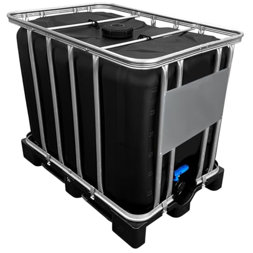 WERIT 600l IBC Container »SCHWARZ« auf PE-Palette ...