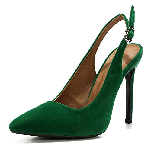 LIURUIJIA Womens Pointy-Toe Stiletto High Heels Dress Pumps