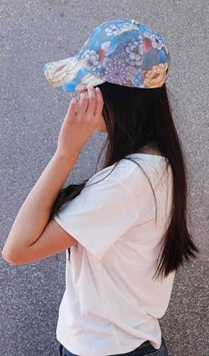 Gorra de béisbol ajustable para mujer con diseño floral miniatura 6