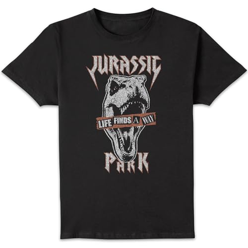 Image of Jurassic Park Rex Punk Men's T-Shirt - Black XL
