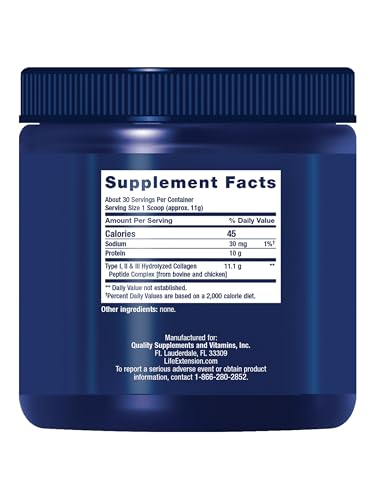 Life Extension Collagen Peptides for Skin & Joints, 343 Gram