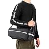 ZIMFANQI Bike Rear Rack Bag 10L Insulated Bike Trunk Cooler Bag Reflective Bicycle Rear Seat Cargo Bag Water Resistant Bike Panniers Bag Cycling Luggage Bag Shoulder Bag with Silicone Phone Holder #2