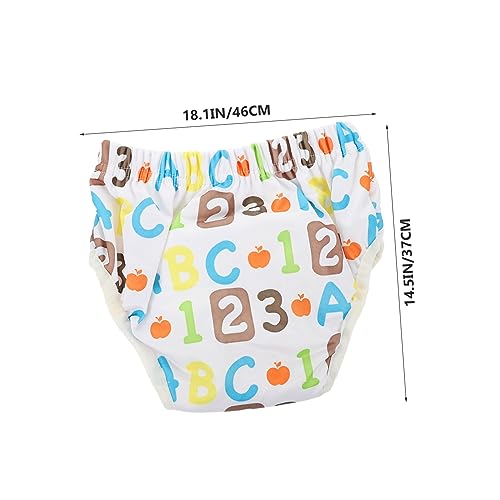 ibasenice 2 Unidades Calças Treino Impressas Calça Treinamento Xixi Bebê Floral Calça Fralda Recém N