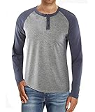 Material: Super lässiges Herren Langarmshirt von Kuson aus angenehmer, qualitativ hochwertiger und leicht elastischer Materialqualität.