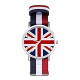 British Flag Funny Wrist Watches for Men Women Fashion Graphic Watch for Work Workout