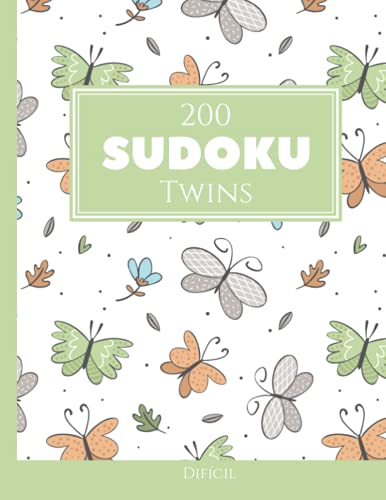 200 Sudoku Twins difícil Vol. 7: com soluções e quebra-cabeças bônus (Portuguese Edition)
