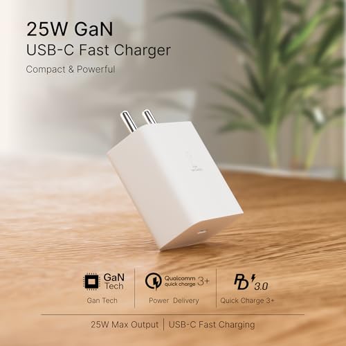 Image of 25W Charger Adapter USB Type C Compatible for Samsung Z Fold 6 /5 /4, Z Flip6 /5 /4, S25 /S24 /S24+ /S24 Ultra, S23 /S23+ /S23 Ultra /S23 FE with PD 3.0 Fast Charging Pantom by AIL-KIN