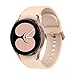 Samsung Galaxy Watch4, Runde Bluetooth Smartwatch, Wear OS, Fitnessuhr, Fitness-Tracker, 40 mm, Pink Gold inkl. 36 Monate Herstellergarantie [Exkl. bei Amazon]