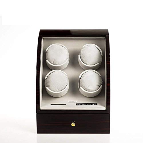 Enrolladores de relojes Caja de relojes Enrollador automático de relojes cuádruples, Agitador Caja de relojes mecánicos automáticos, Control avanzado y motor silencioso, Pantalla táctil LCD, 3 jo Cover
