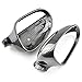 Fouedy 2PC Black For VW GOLF 5 V MK5 GTI Jetta Passat B5.5 B6 EOS Sharan Superb Side Wing Rear View Mirror Cover Replacement Caps Shell (carbon fiber)