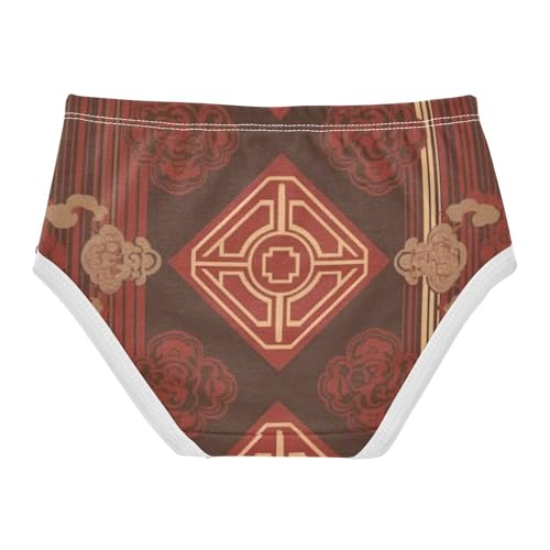 Daily Wear Girls' Panties Comfort Underwear for Toddler Girls Retro Plaid Pattern in Sizes 2T,3T, 4T, 5T, 6Y and 8Y2