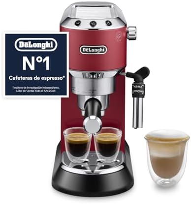 De'Longhi Dedica - Cafetera de Bomba de Acero Inoxidable para Caf...