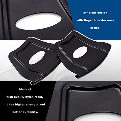 RULLINE 2Pcs Wheel Rim Shield Rim Protector Rim Guard fit for Motorcycle Dirt Bike Tire Installation Black