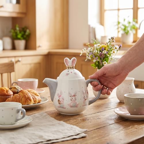 Théière en céramique lapin anti-goutte pour table propre