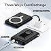 Vexnara Magnetic Portable Charger, 10000mAh Wireless Power Bank for iPhone with Built-in Cables, 20W Fast Charging for Magsafe Battery Pack with Stand for iPhone Air/17/16/15/14/13/12 and Apple Watch