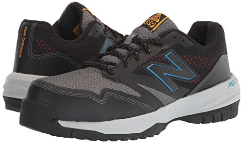 New Balance Men's Composite Toe 589 V1 Industrial Shoe, Black/Toro Red, 11.5 Wide #TOP6
