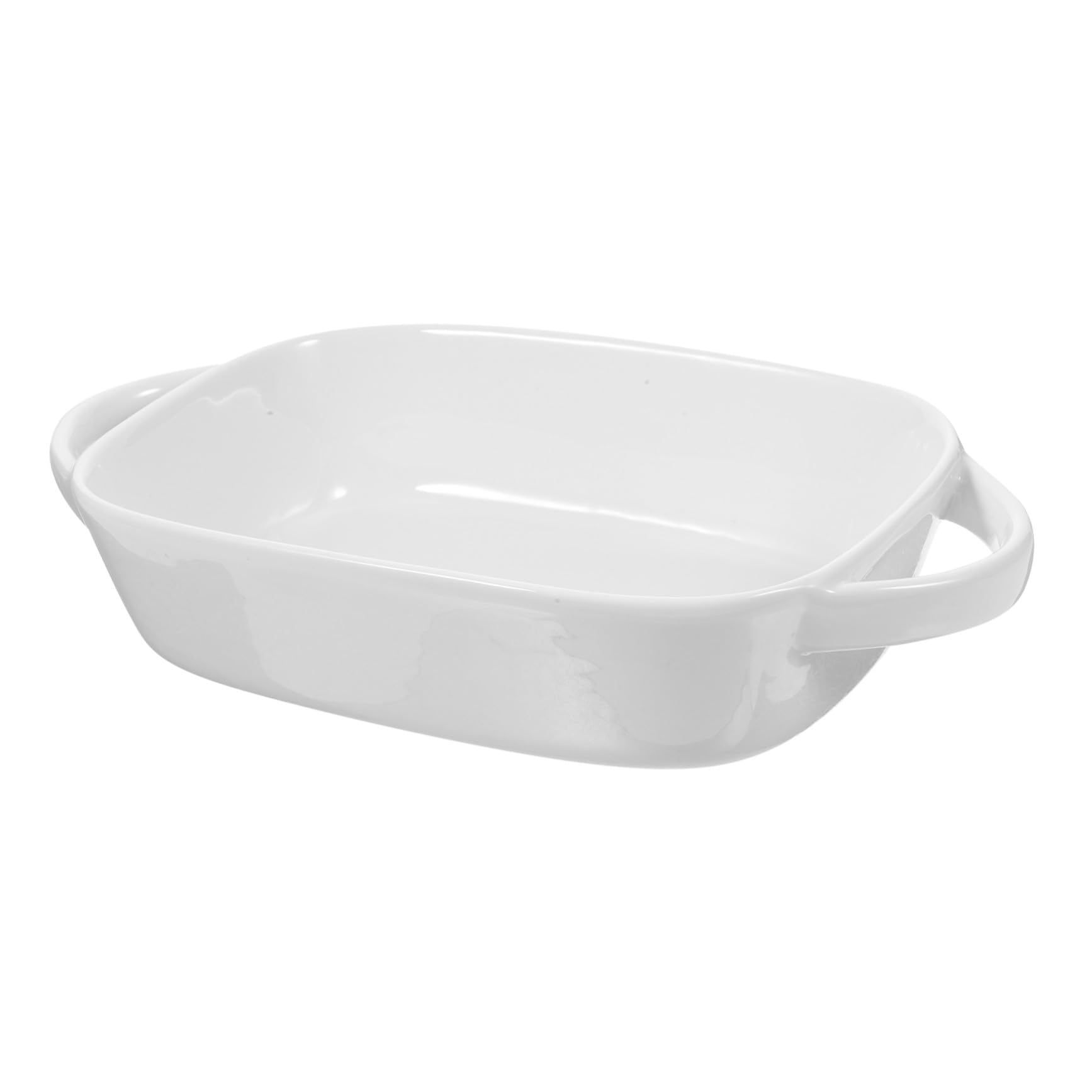Plat de cuisson céramique rectangulaire haut de gamme à poignées doubles