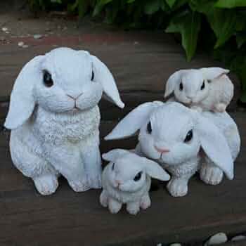 ウサギの置物　陶器製　ヴィンテージ　垂れ耳ウサギのオブジェ　希少 ウサギの置物 陶器製 ヴィンテージ 垂れ耳ウサギのオブジェ 希少