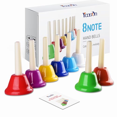 Cloches à percussion colorées - Kit de cloches diatoniques en