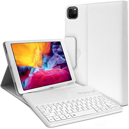 Étui clavier AZERTY Bluetooth blanc pour iPad Air 11 M3 2025 Karylax
