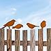 4PCS Rostiges Vögel Deko Rost, Vögel Gartenstecker Rost Deko Gartendeko Für Draußen, Edelrost Vogel Stecker Für Garten, Rostoptik Mit Schraubgewinde, Kreative Gartendeko Für Zaun, Bäume Und Terrassen