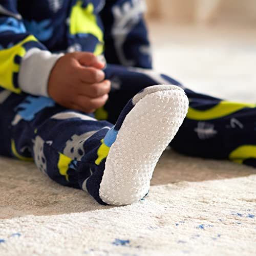 Image of Gerber Baby Boys 2-Pack Flame Resistant Fleece Footed Pajamas