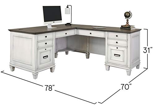 Martin-Furniture-Pedestal-Desk-White Martin Furniture Pedestal Desk White