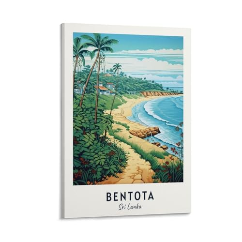 Bentota Travel Print, Bentota Sri Lanka Wall Art,City Poster Canvas