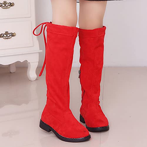 EnJoCho Toddler Snow Boots for Girls Boots Girls Shoes Fashion Leather Boots Shoes Waterproof Leather Boots Non Slip Shoes3