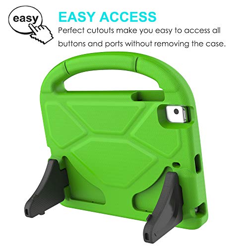 SUPLIK Kids Case for iPad mini 5/4/3/2/1 (7.9"), Durable Shockproof Handle Bumper Stand Cover with 2*Screen Protectors for 7.9 inch Apple iPad mini 5th/4th/3rd/2nd/1st Generation, Green