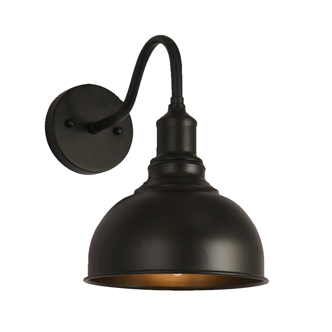 HUAYUSEDF Wall Lights Indoor/Outdoor Iron Metal Vintage Exterior Lamps IP55 Waterproof Outside Light for House Doorway Garage Front Door Bedroom Living Room (Bronze)(Black)