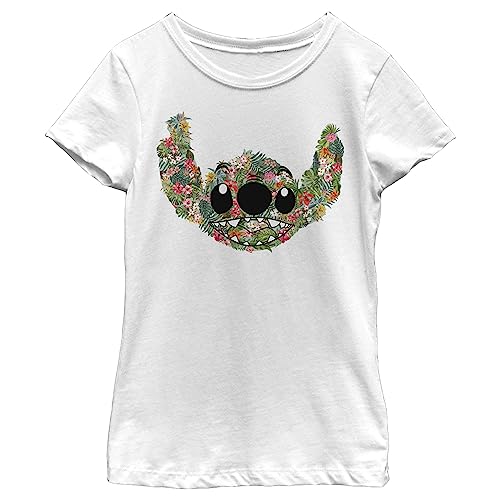 Disney Girl's Stitch Floral T-Shirt