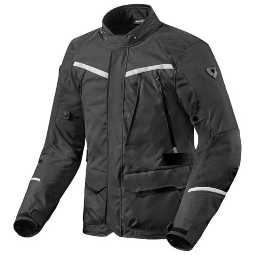Blouson textile de moto imperméable Revit Voltiac 3 H2O noir M toutes saisons