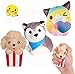 Anboor 3 Pcs Squishies Chien Chat Kawaii Parfum¨¦ Doux Ralentissement Animal Squishies Squeeze Soulagement du Stress Enfants Jouet Prime Collection Cadeau