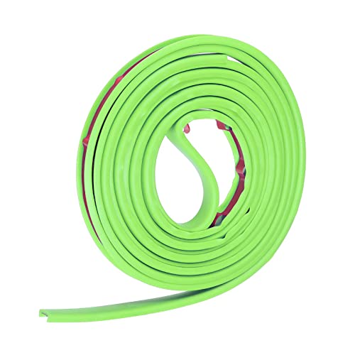 Image of uxcell U Shape Furniture Edge Banding, 3 Meters Self Adhesive Flexible Edging Trim, 5x9mm TPE Edge Guards for Cabinets Furniture Repair Restoration, Green