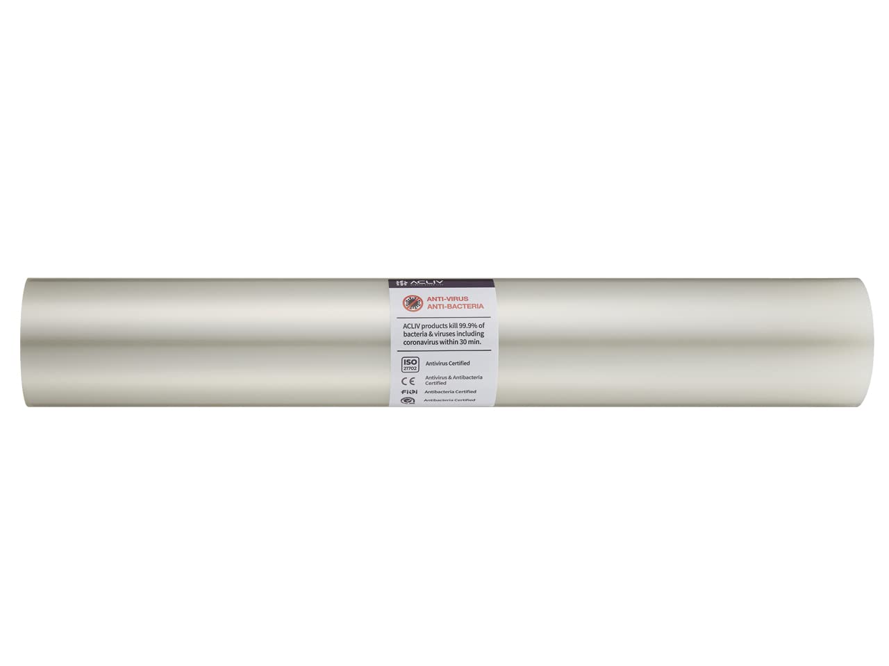 Gima - ACLIV Film Adesivo Antimicrobico Antivirus Silver Trasparente, Spessore 105 µm, per Touch Screen, Schermi e Display, Antiriflesso, Antimpronta, Durata oltre 6 mesi, 1 Rotolo da 5m x 400mm